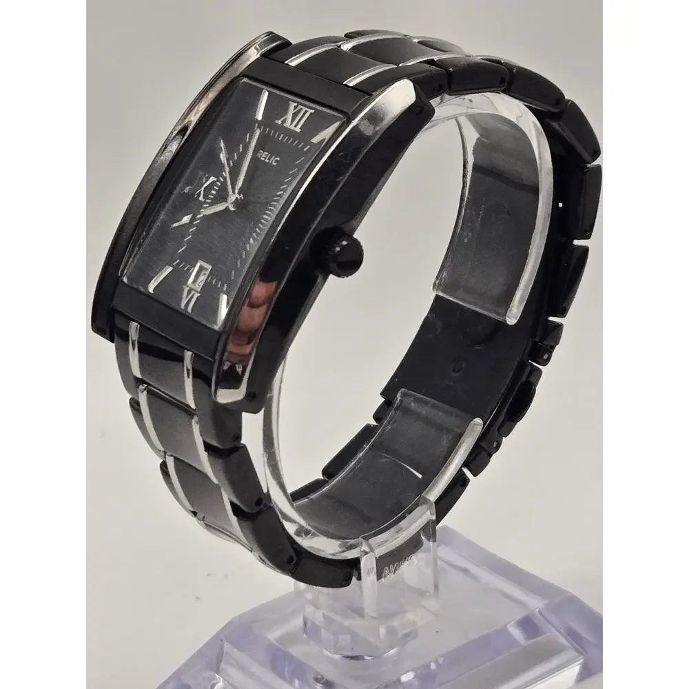 Relic Men's Rectangular Wristwatch Stainless Steel